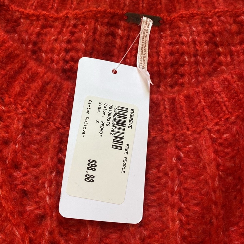 Free People off the shoulder sweater new with tag size S - Picture 2 of 14